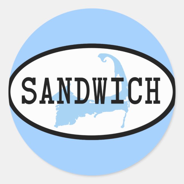 Sandwich, MA Aufkleber (Vorderseite)