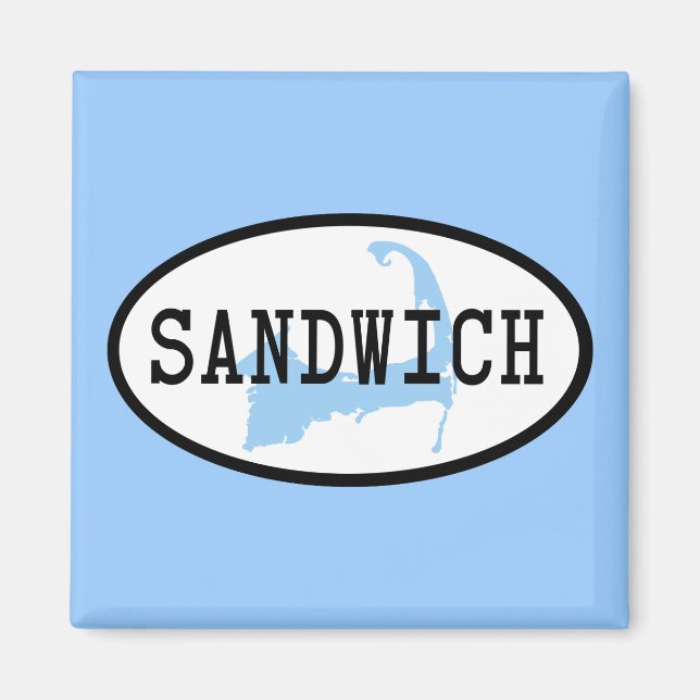 Sandwich, MA Cape Cod Magnet (Vorne)