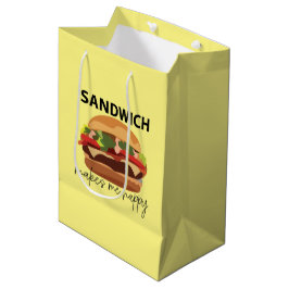 Sandwich macht mich glücklich mittlere geschenktüte