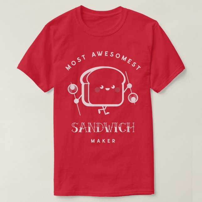 Sandwich Maker Baking Deli Sandwich Day T-Shirt (Design vorne)