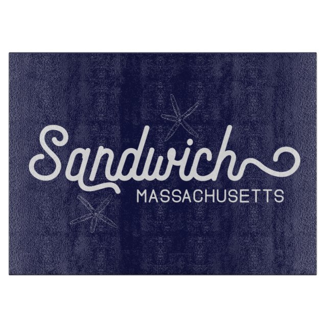 Sandwich Massachusetts Coastal Schneidebrett (Vorderseite)