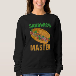 Sandwich Master Bologna Meat Food Graphic Sweatshirt