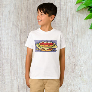 Sandwich mit Salat Käse und Soße T-Shirt