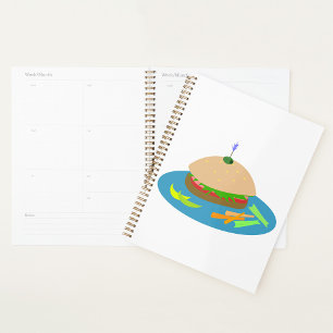 Sandwich mit Veggie Sides Fun Food Planer