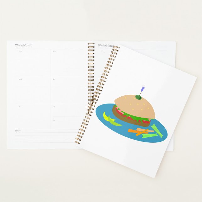 Sandwich mit Veggie Sides Fun Food Planer (Von Creator hochgeladen)