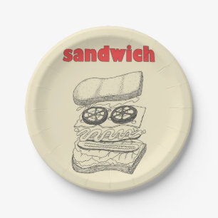 Sandwich Pappteller