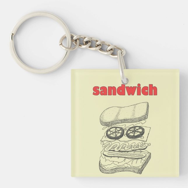 Sandwich Schlüsselanhänger (Vorderseite)