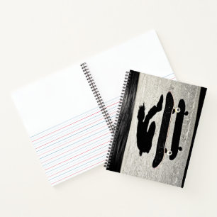 Sandwich-Skateboard Notizbuch
