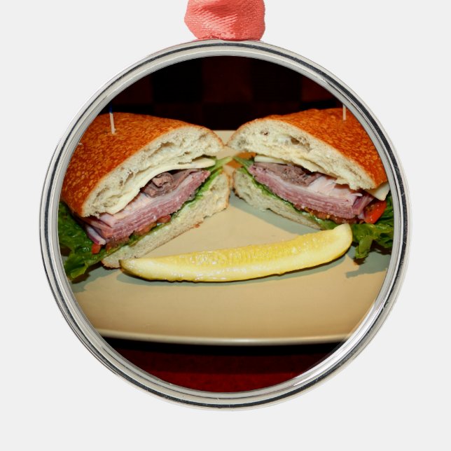 Sandwich Smile Keramikornament (Vorne)
