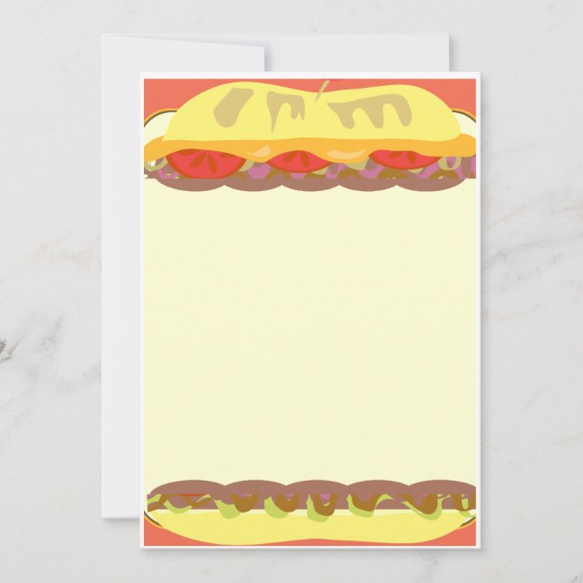 Sandwich Stationery Mitteilungskarte (Vorderseite)