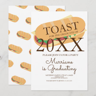 Sandwich-Sub-Brunch-Abschlusseinladung Einladung