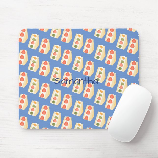 Sandwiches mit Obst und Creme Mousepad (Mit Mouse)