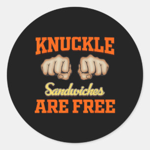 Sandwiches sind gratis runder aufkleber