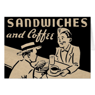 Sandwiches und Kaffee