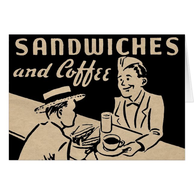 Sandwiches und Kaffee (Vorderseite (Horizontal))