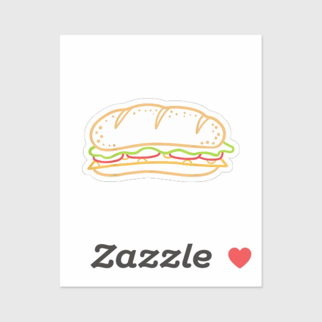 Sandwichfutter Aufkleber (Blatt)