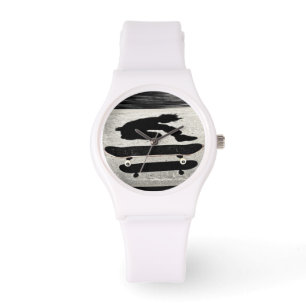 Sandwichskateboard Armbanduhr