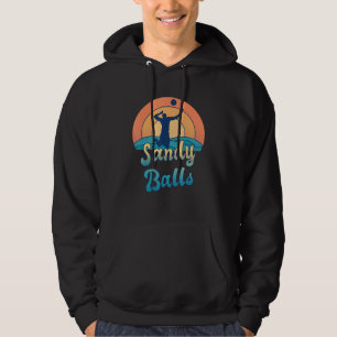 Sandy Balls Beach Volleyball Team Spieler Hoodie
