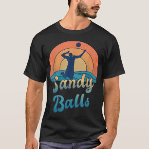 Sandy Balls für einen Beach Volleyball-Spieler T-Shirt