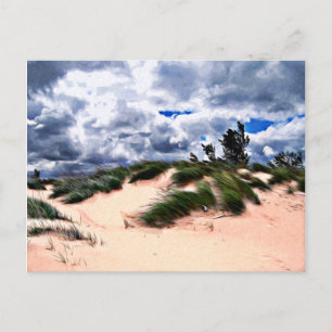 Sandy Beach Dune Grass Postkarte
