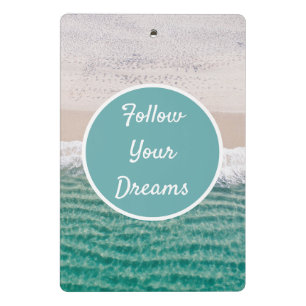 Sandy Beach folgen Sie Ihren Träumen Mini Klemmbrett