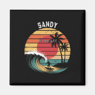 Sandy Beach Hawaii Strand Surfen  Magnet