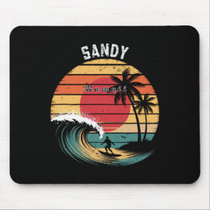 Sandy Beach Hawaii Strand Surfen Mousepad