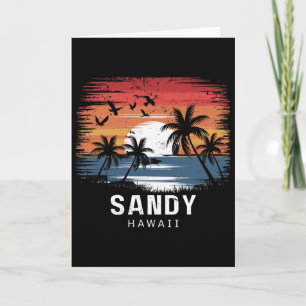 Sandy Beach Hawaii Surfen Surfer _1 Karte