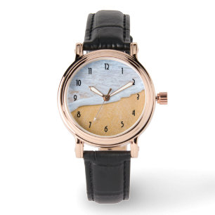 Sandy Beach mit Foamy Surf Armbanduhr