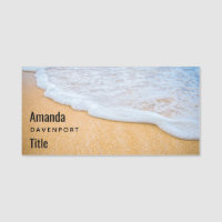 Sandy Beach mit Foamy Surf