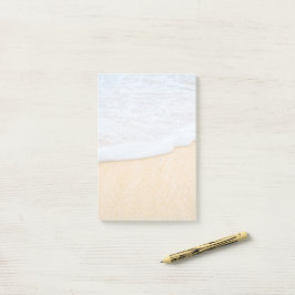 Sandy Beach mit Foamy Surf Post-it Klebezettel