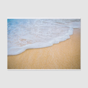 Sandy Beach mit Foamy Surf Seidenpapier