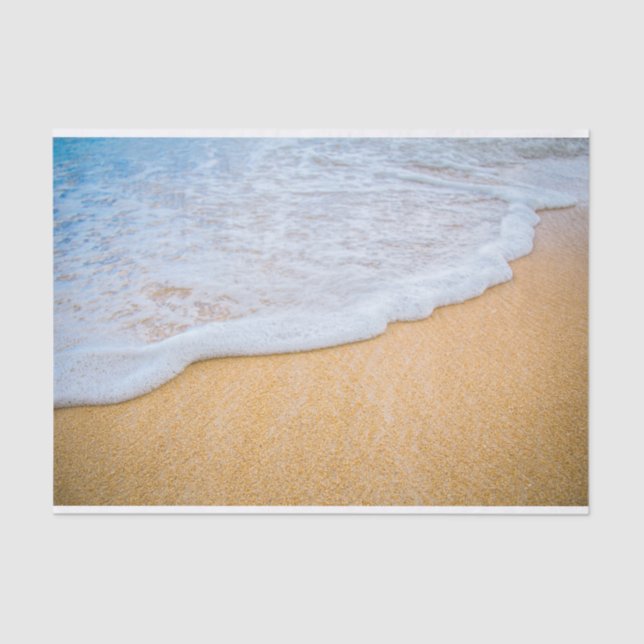 Sandy Beach mit Foamy Surf Seidenpapier (Vorderseite)