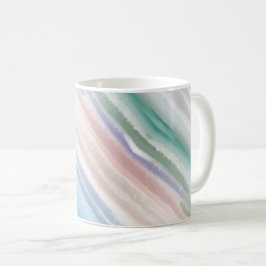 Sandy Beach Ocean Waves Sonnenuntergang Abstrakte  Kaffeetasse
