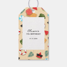 Sandy Beach Pattern Summer Fun Geburtstagsparty