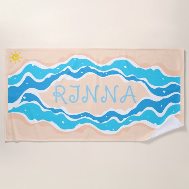 SANDY Beach Towel Strandtuch (Vorderseite)