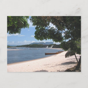 Sandy Beach Venezuela Jungle Landschaft Postkarte