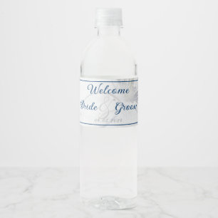 Sandy Beach Wedding Wasserflaschenetikett