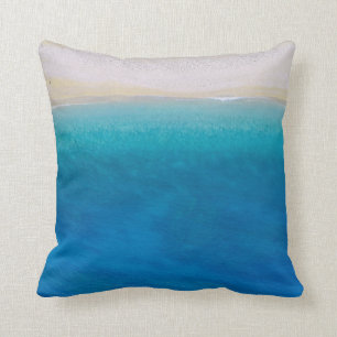 Sandy Blue Beach-Themen-Wurfkissen Kissen