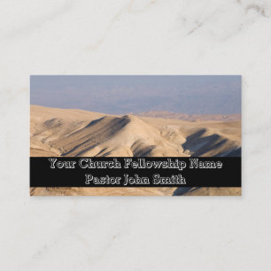 Sandy Desert Sky Church Business Cards Visitenkarte