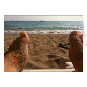Sandy Feet am Strand