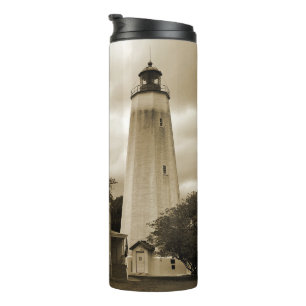 Sandy-Haken-Leuchtturm Thermosbecher