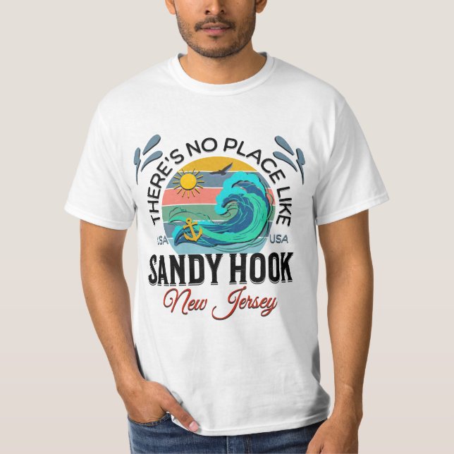 Sandy Hook Beach, New Jersey T-Shirt (Vorderseite)