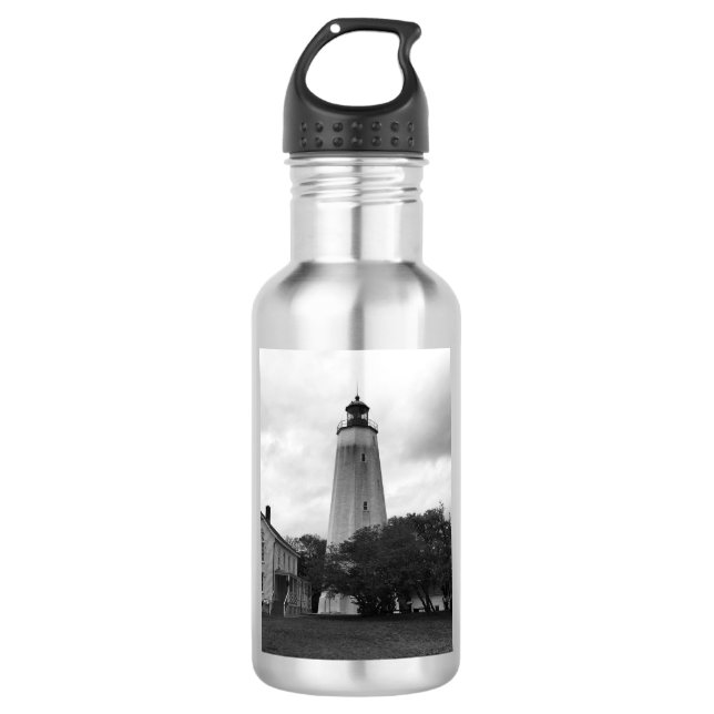 Sandy Hook Leuchtturm Edelstahlflasche (Vorderseite)