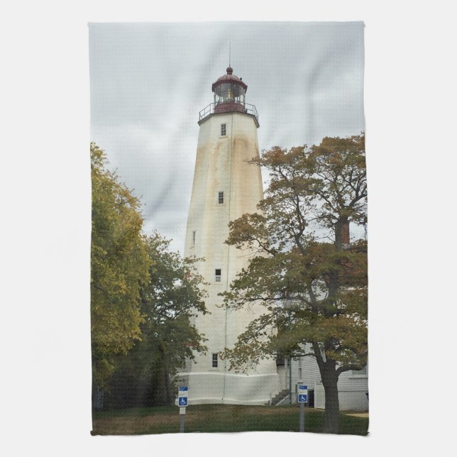 Sandy Hook Leuchtturm Handtuch (Vertikal)
