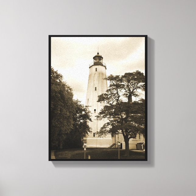 Sandy Hook Leuchtturm Leinwanddruck (Vorderseite)