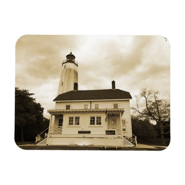 Sandy Hook Leuchtturm Magnet (Horizontal)