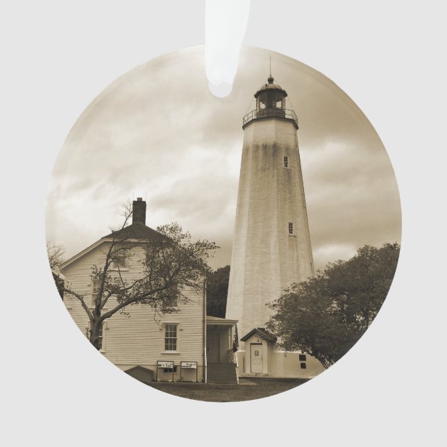 Sandy Hook Leuchtturm Ornament (Vorderseite)