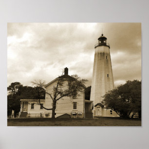 Sandy Hook Leuchtturm Poster