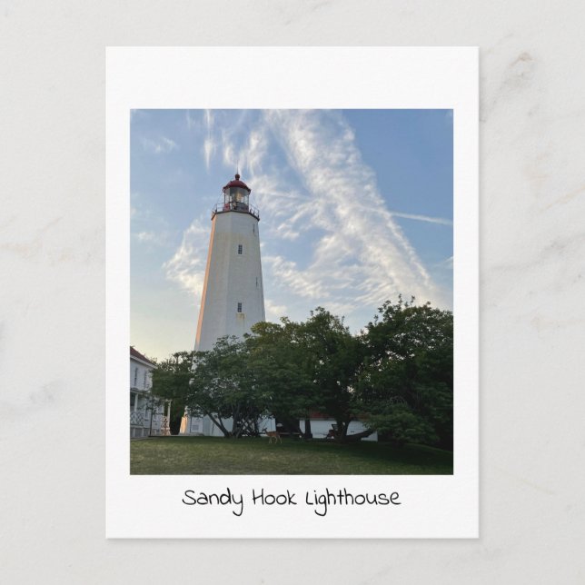 Sandy Hook Leuchtturm Postkarte (Vorderseite)
